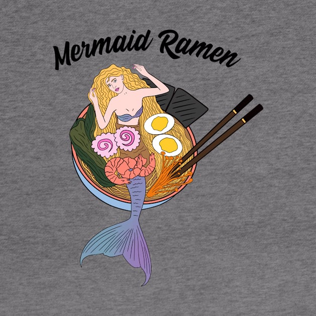 Cute Asian mermaid ramen by Cute_but_crazy_designs